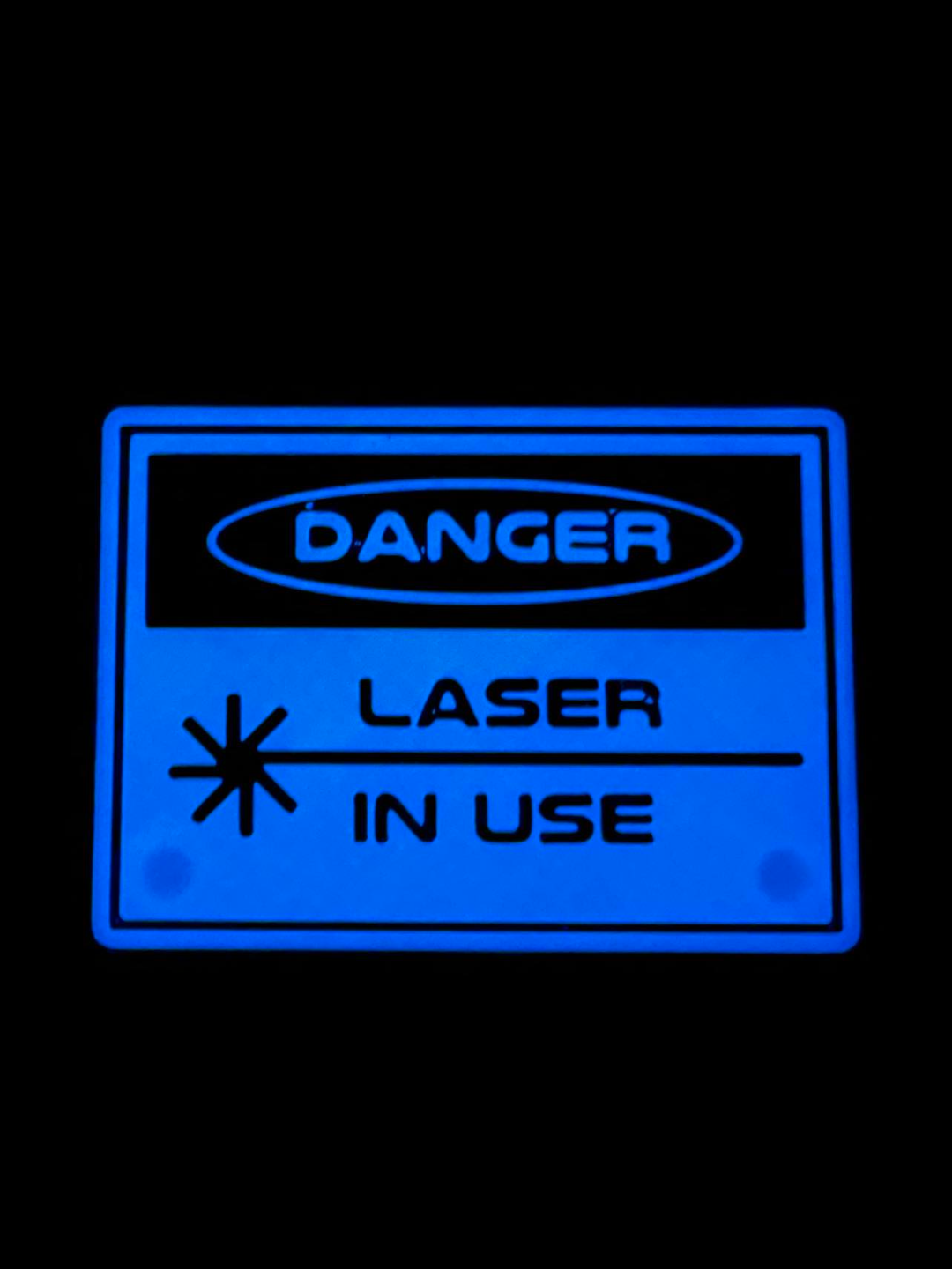 Sign - DANGER Laser in use