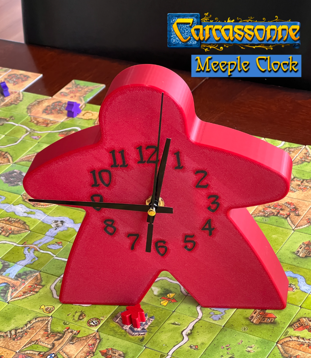 Meeple Clock (Carcassonne Game)