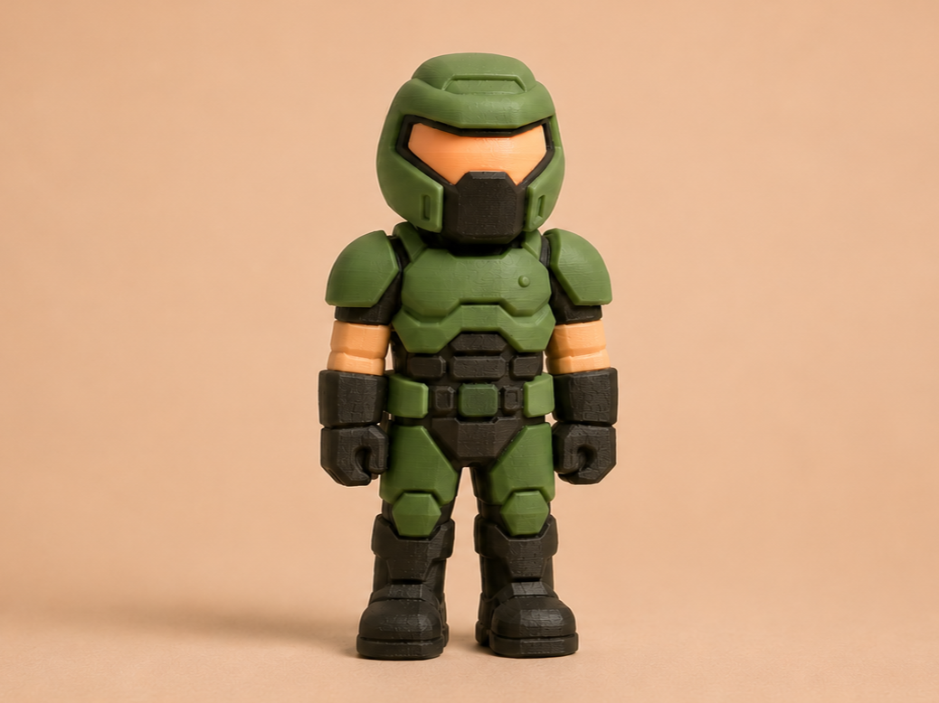 Retro Doom Slayer Marine Figure 2 Versions!