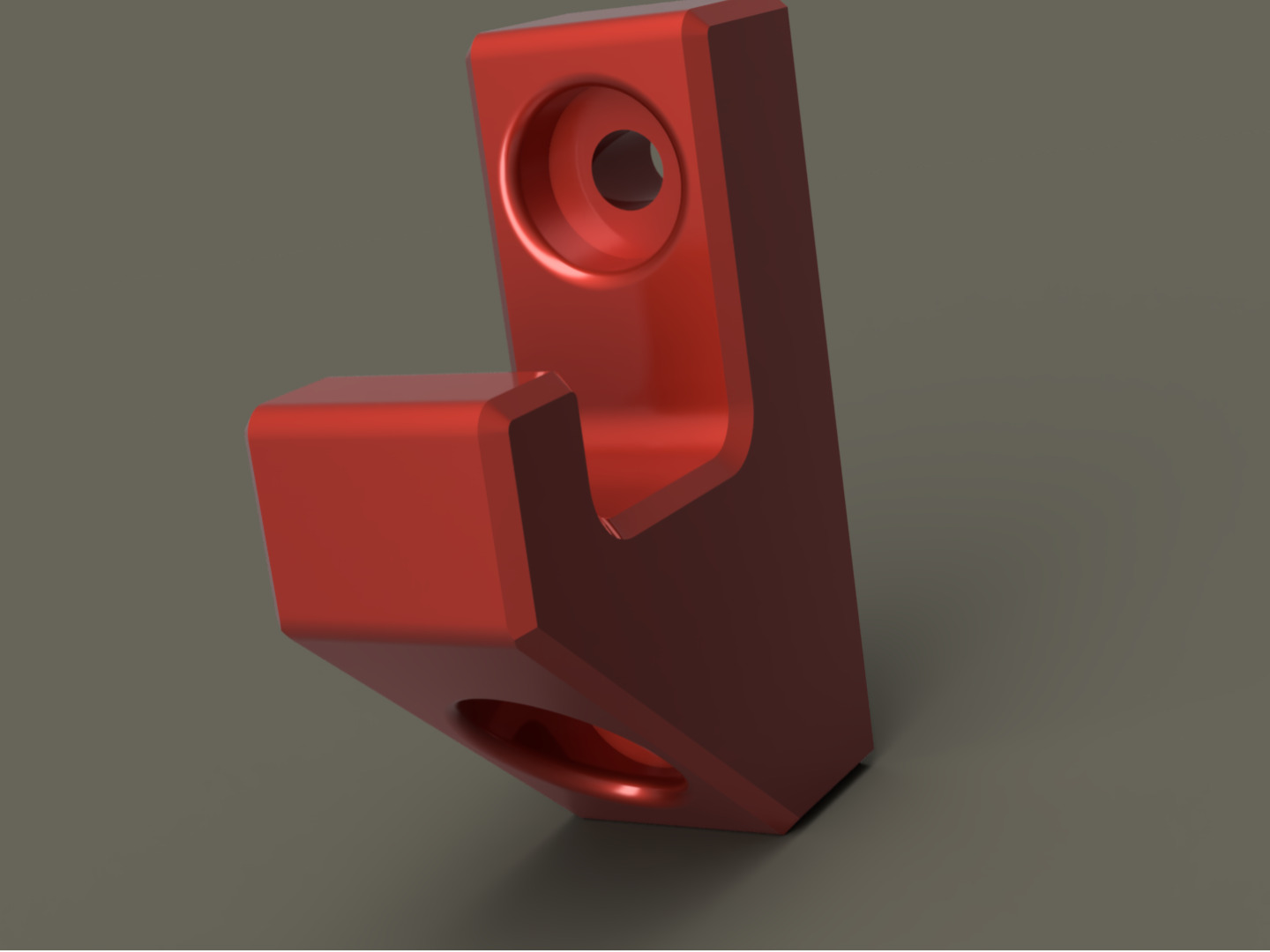 Solid wall hook