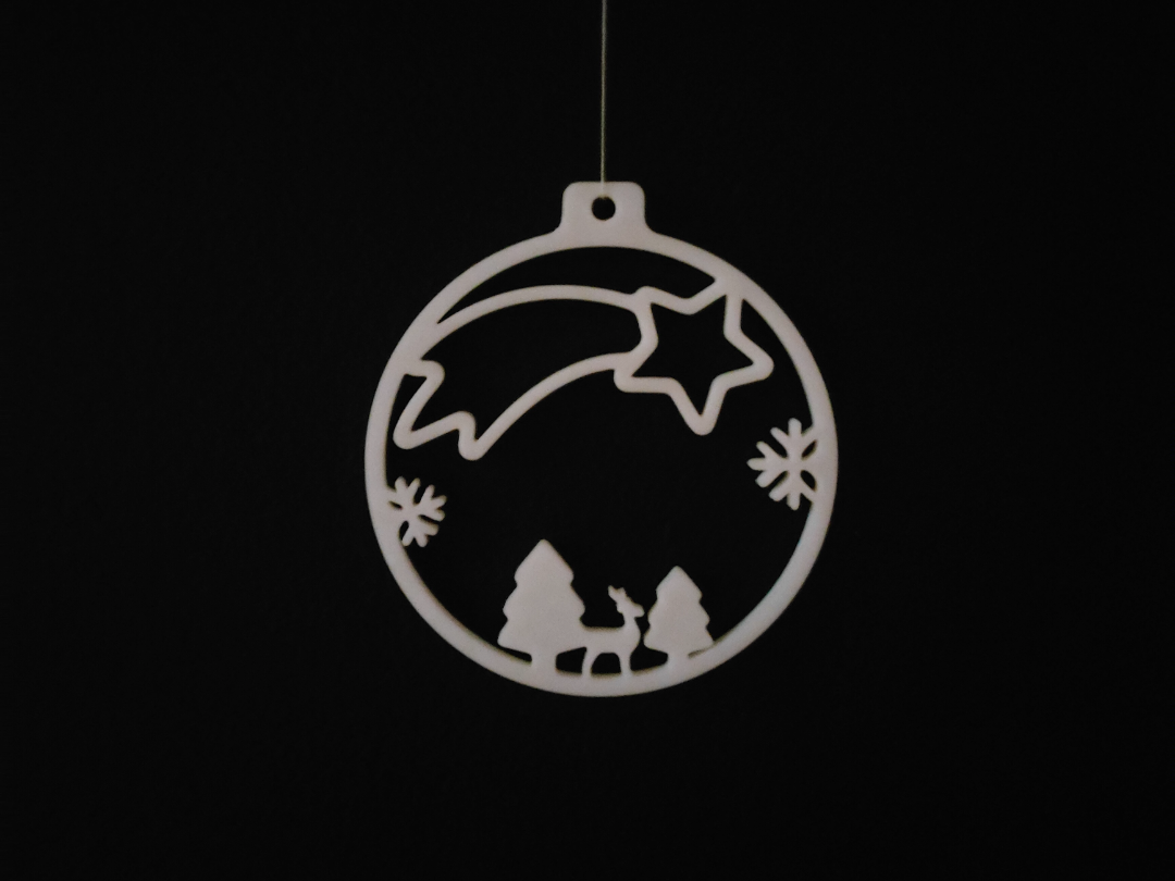 Christmas Ornament with Shooting Star