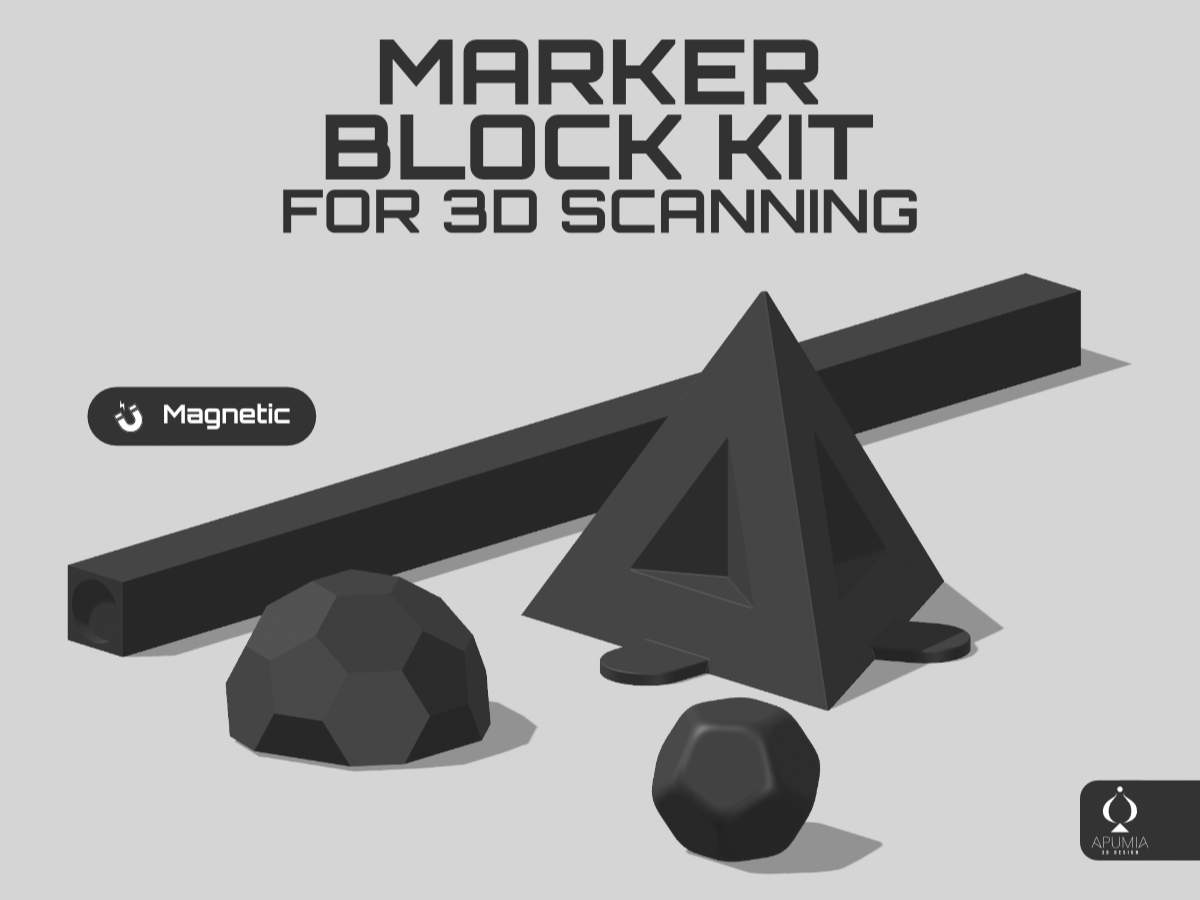 Marker Block Kit 3D Scan - Revopoint model