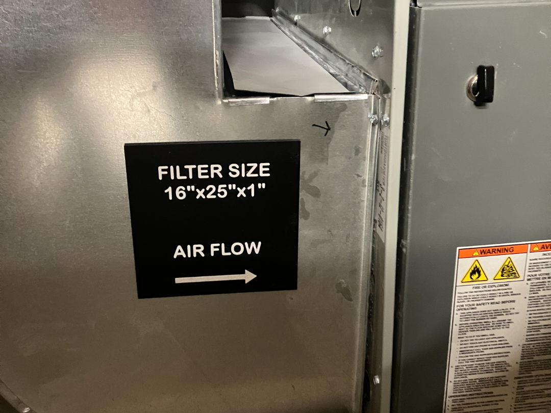 Furnace Filter Sign