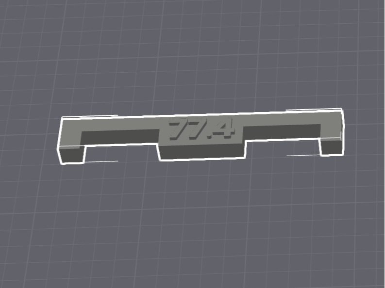 Marklin M-Rail Spacers (77.4mm and 96.4mm) v2