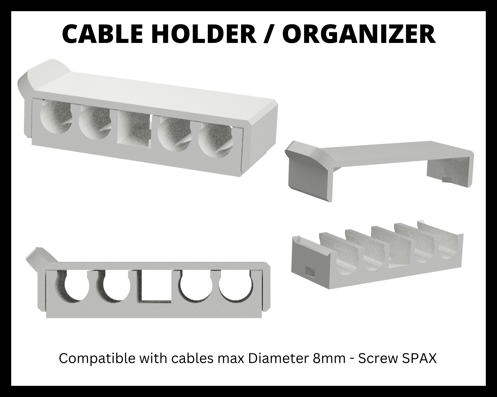 CableClip - The Ultimate Cable Holder/Organizer