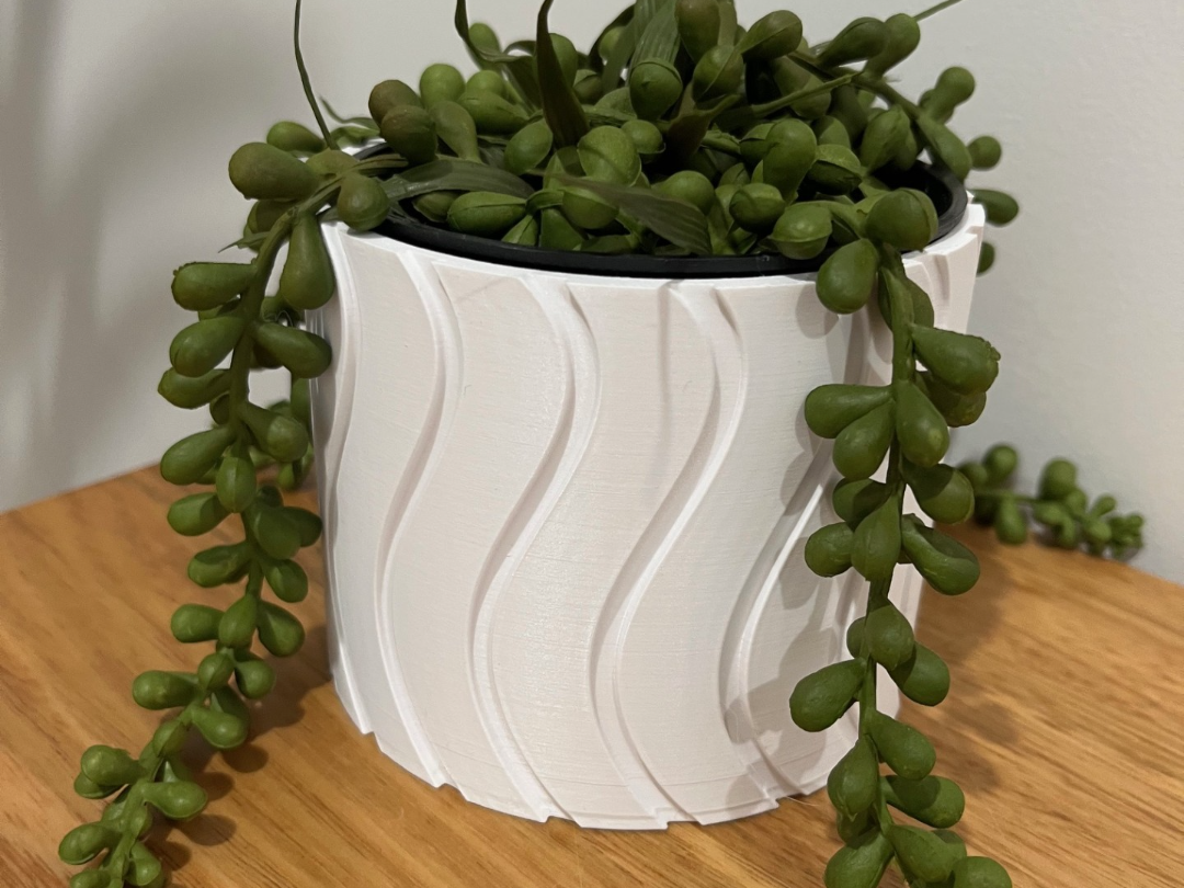 Plant pot swirls