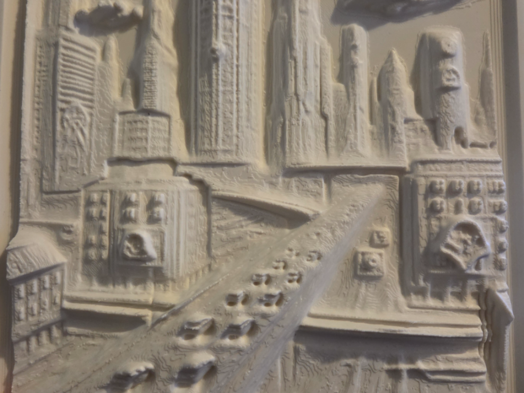 future city 3d wall art