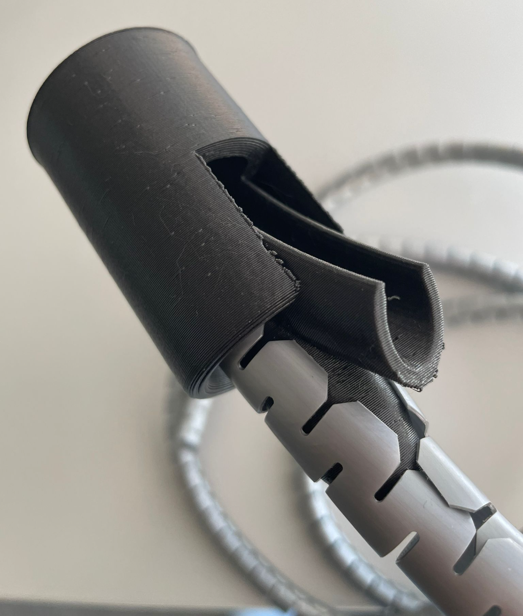 Cable management tool for spiral cable sleeves