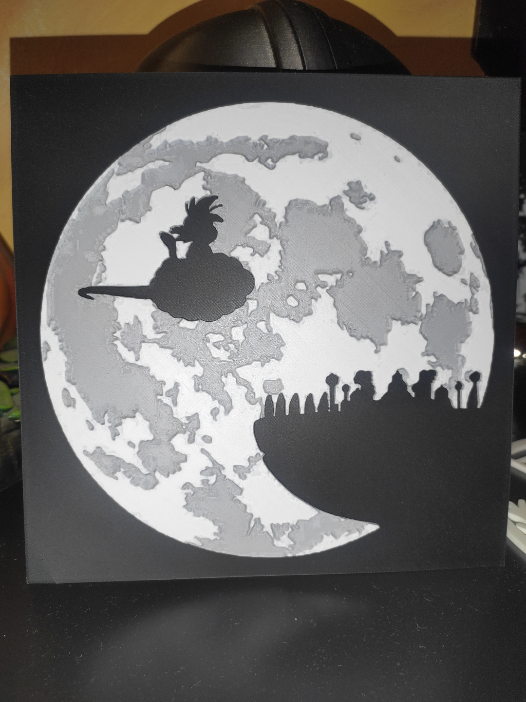 Goku on Flying Nimbus, Sacred Kami temple