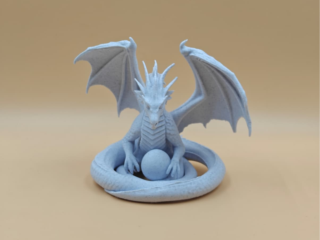 Wary Serpent Dragon Guarding Egg