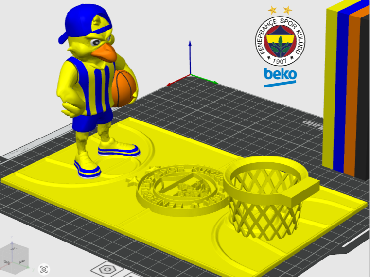 Fenerbahçe Yellow basket mumluk
