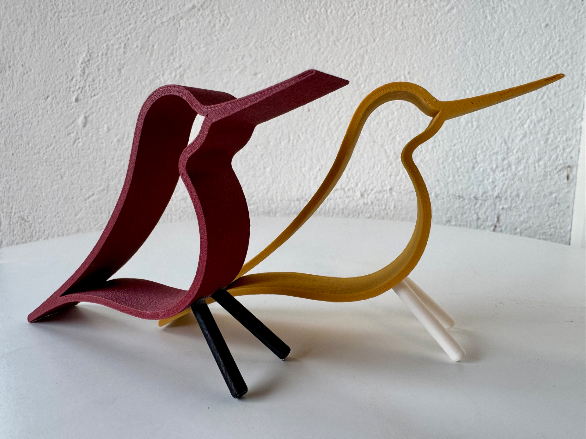 Decorative minimal bird – home design sculpture