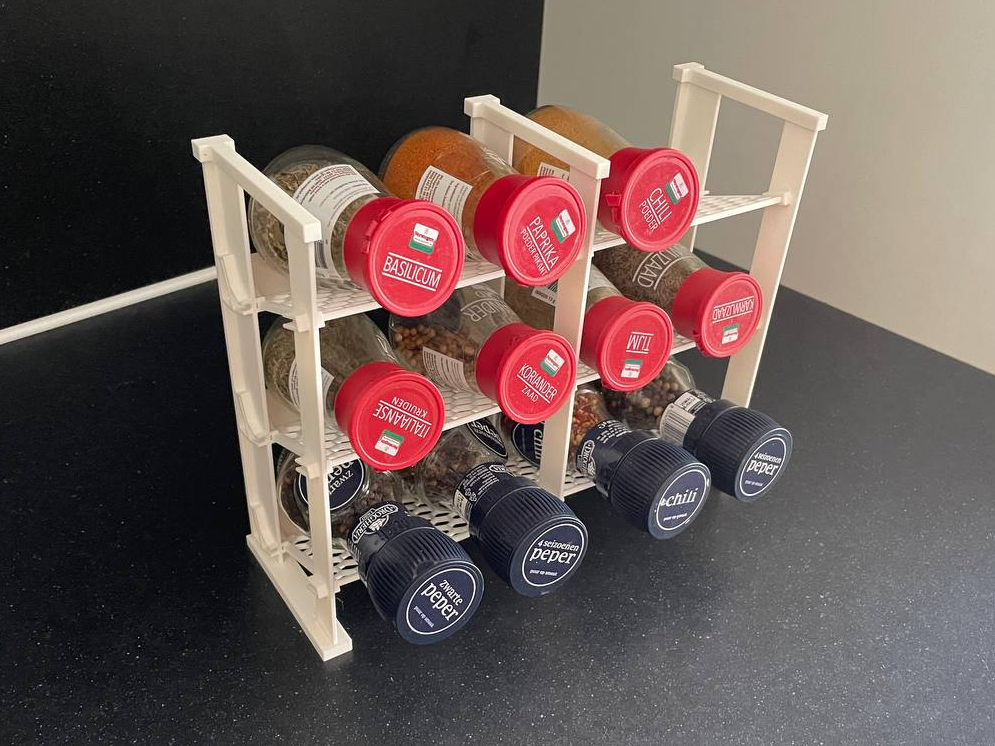 Modular spice rack (no glue)