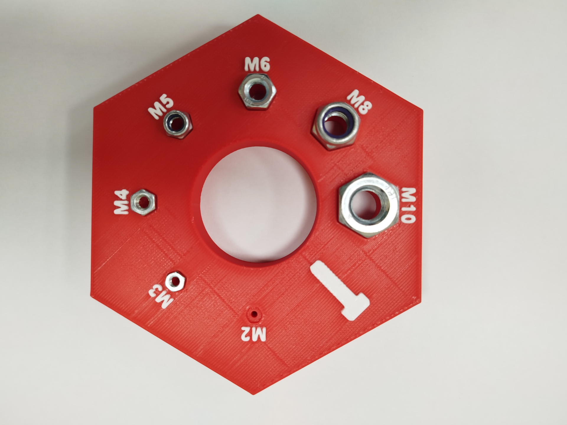 Herramienta para medir tornillos y tuercas: M2-M10
