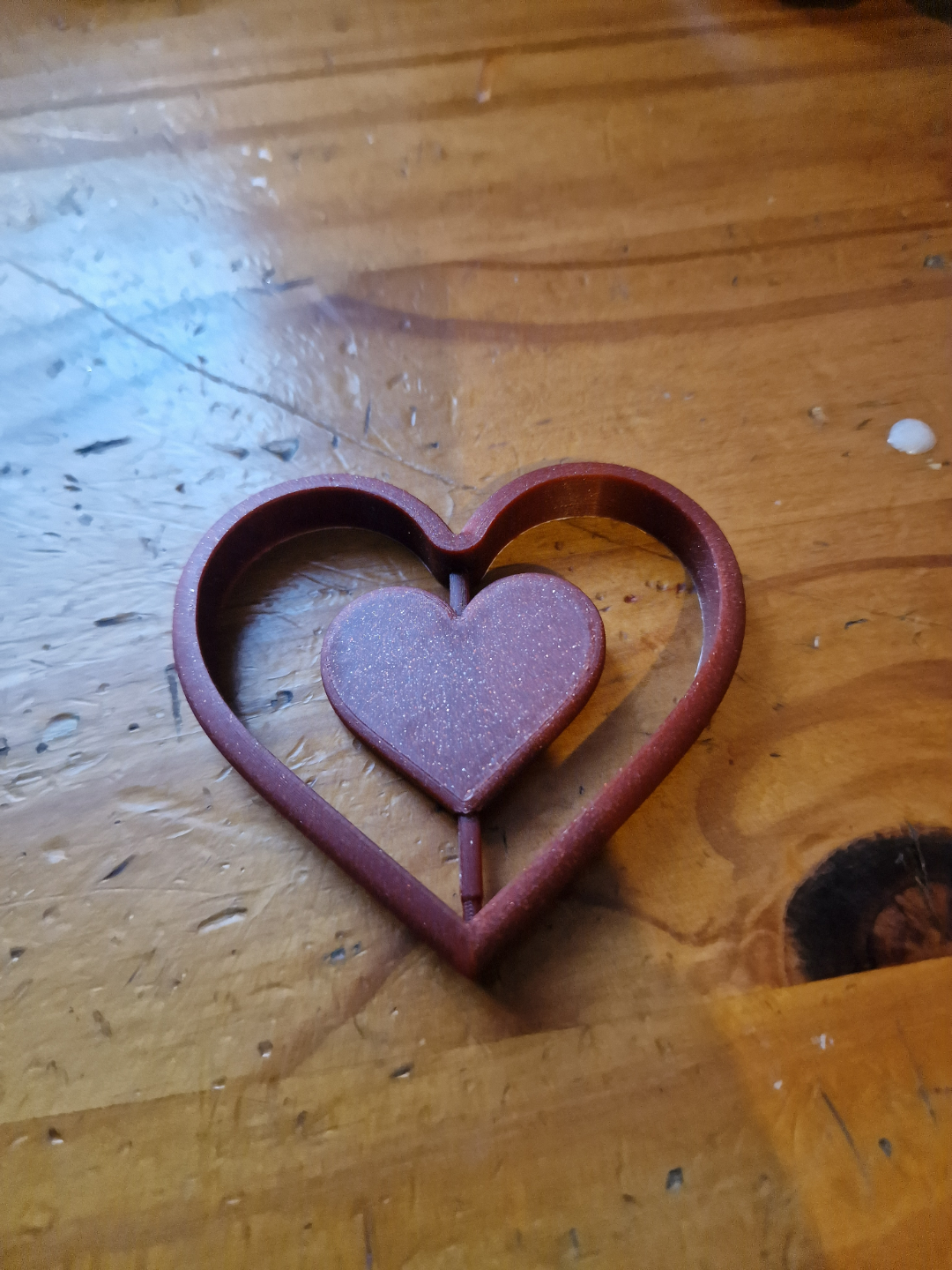 love heart fidget spinner