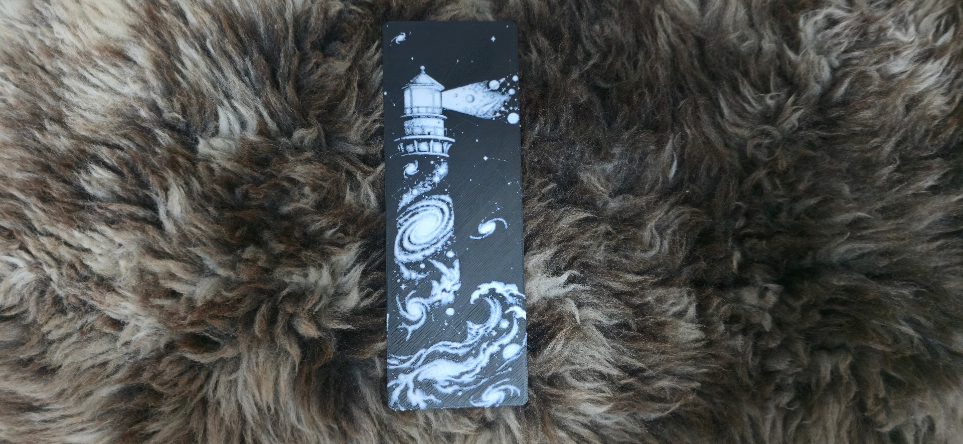 Cosmic Lighthouse Guiding Light Bookmark