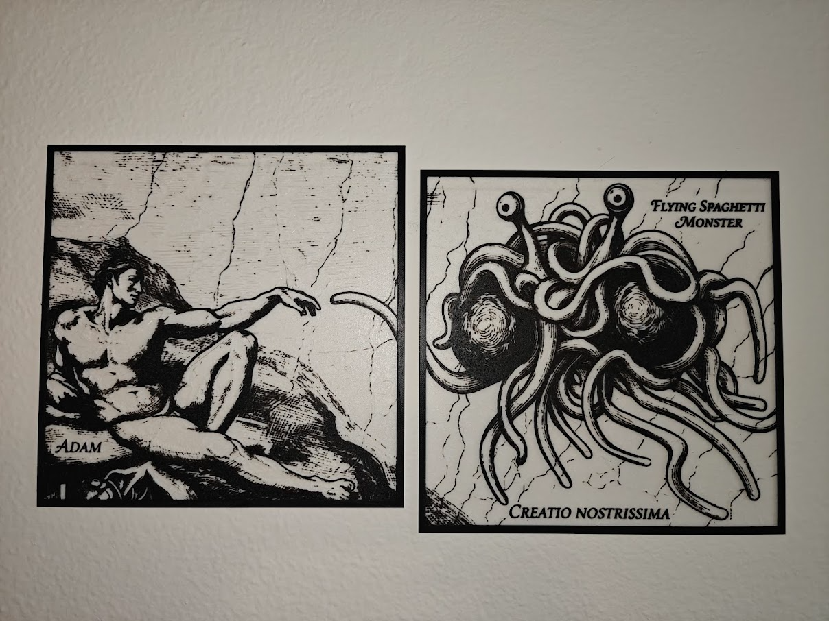 Flying Spaghetti Monster (FSM) Wall Art Mural