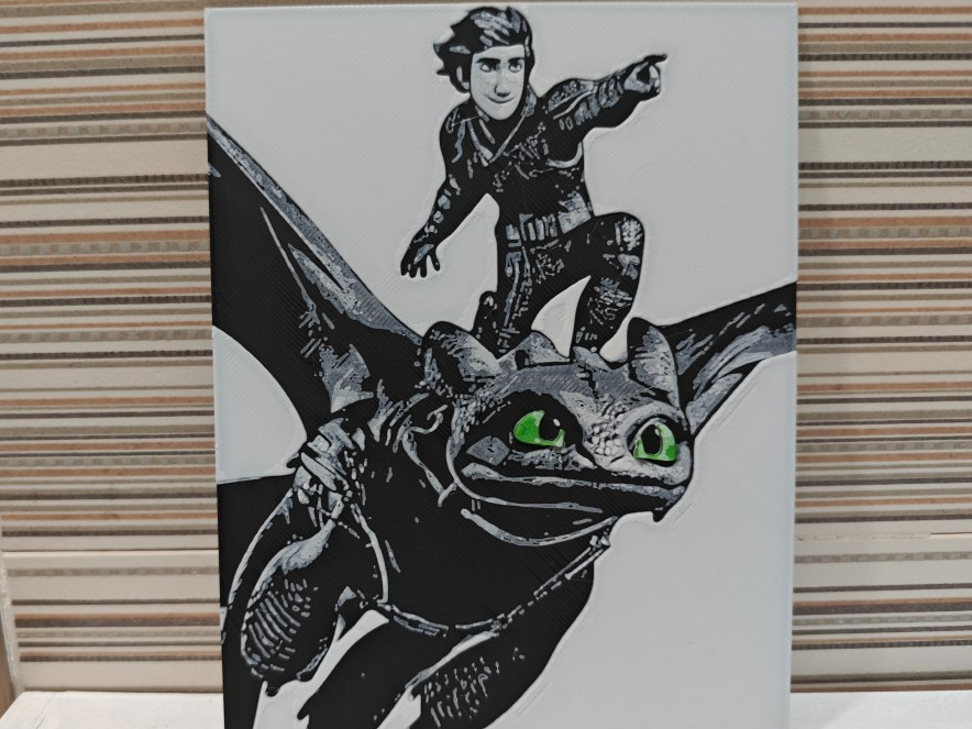 Hueforge how to train your dragon