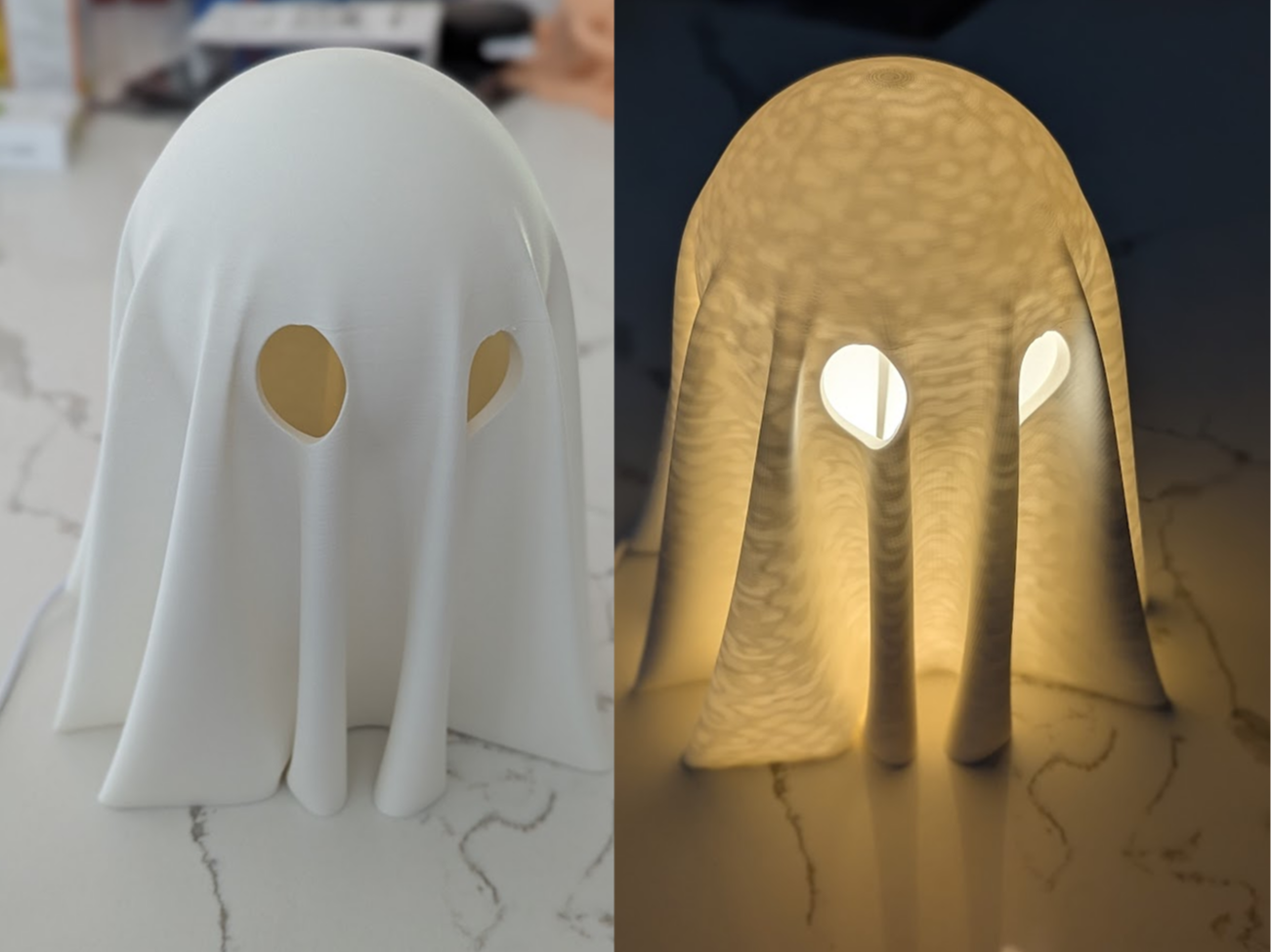 Lil Ghost Lamp - Halloween Light or Desktop Decor