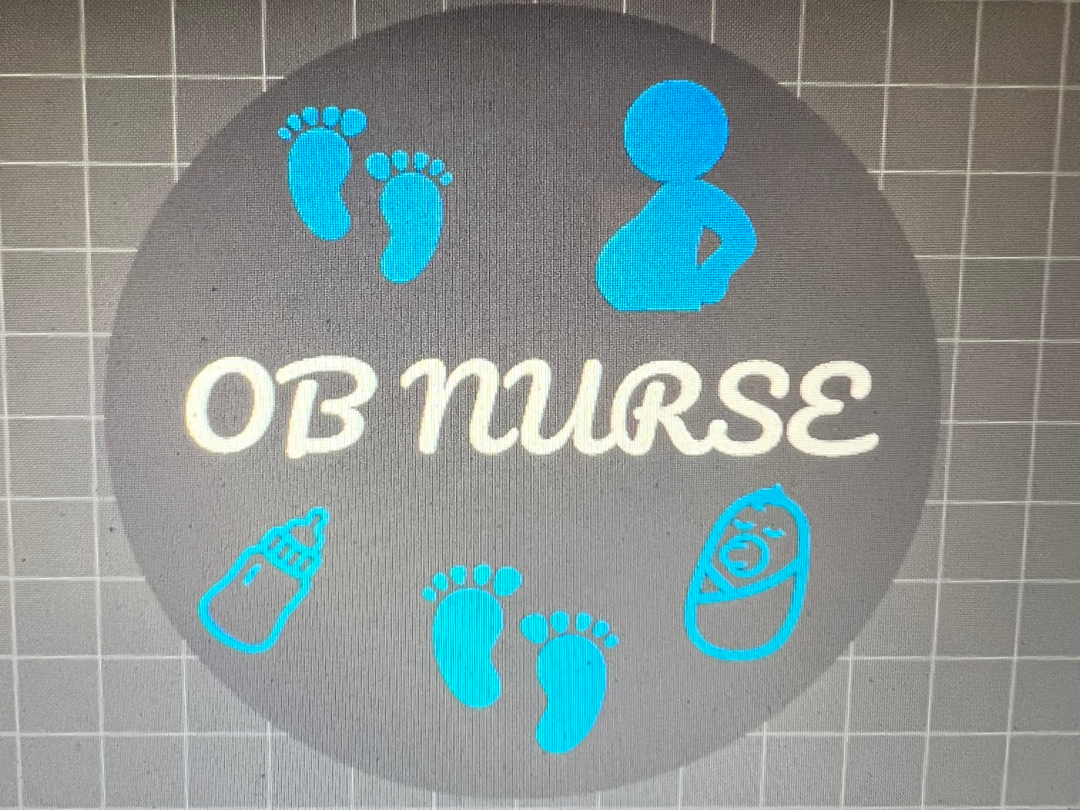 OB Nurse Badge Reel