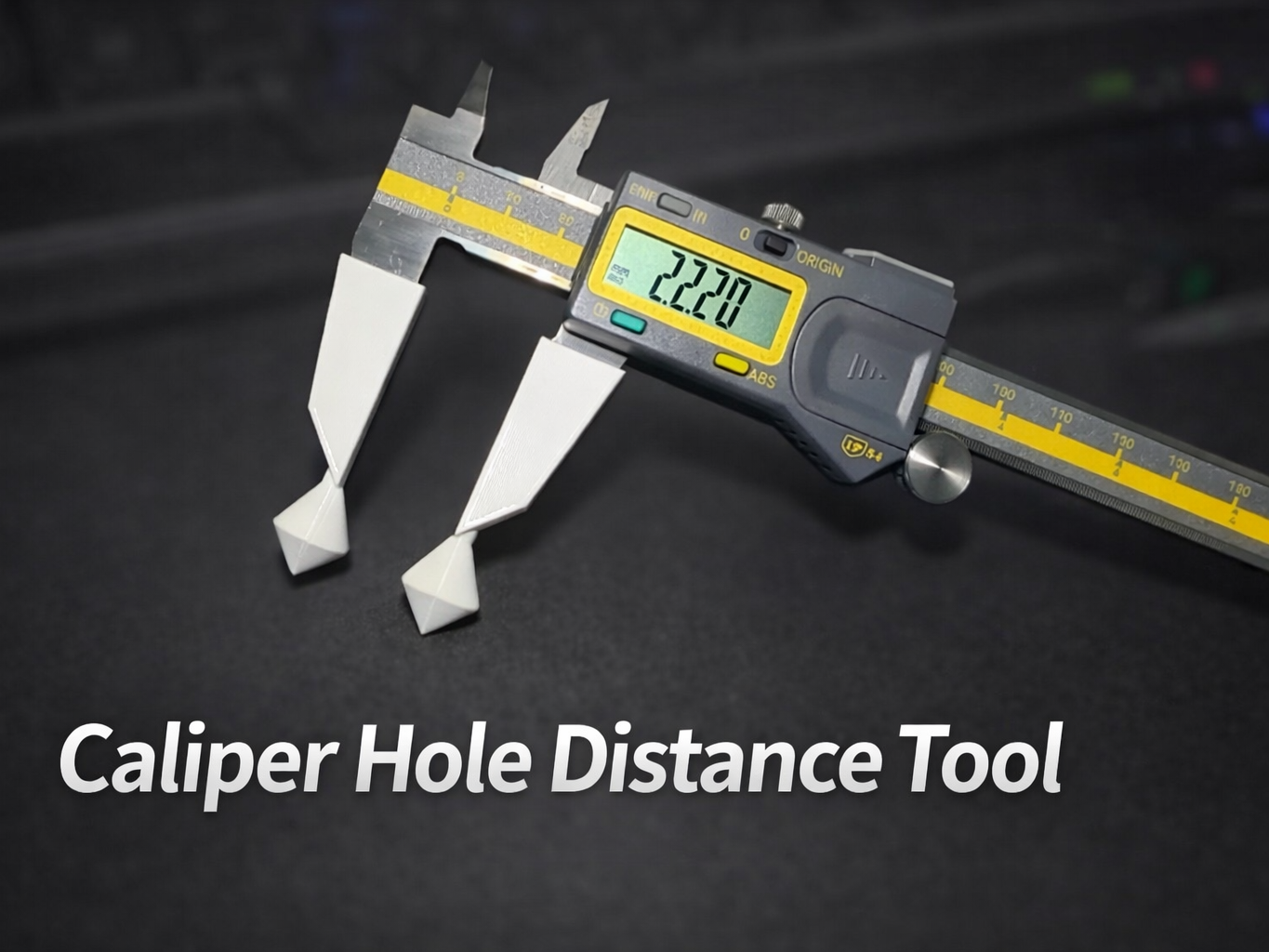 Digital Caliper Hole Spacing Attachment