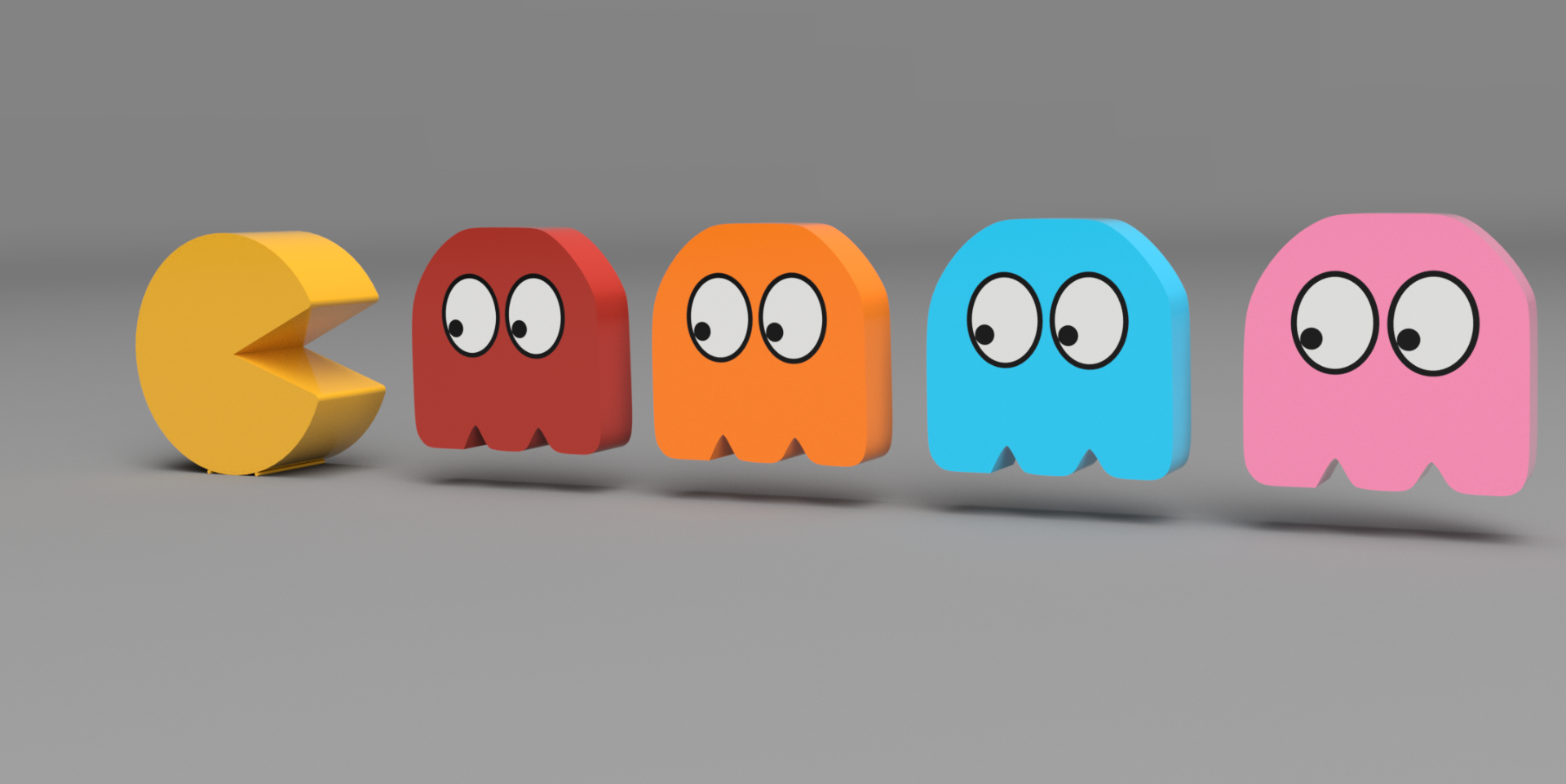 Pac-Man and Ghosts Light Boxes