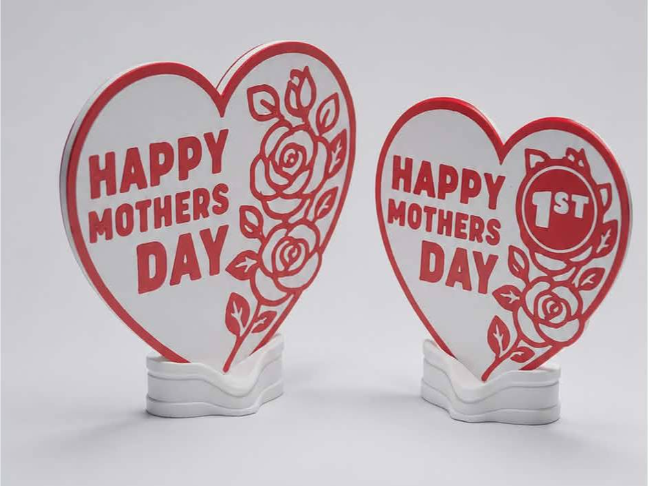 Mothers Day Heart with Stand