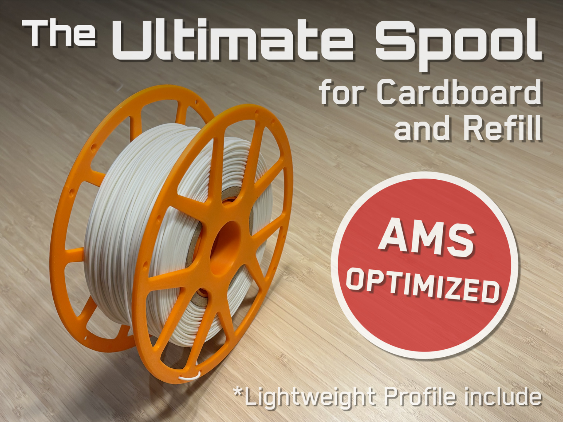 Easy Print Universal Spool for cardboard / AMS通用料盘