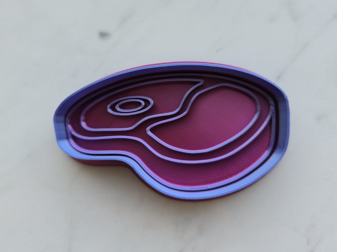 Meat Steak Cutter Cookie Imprint Playdoh