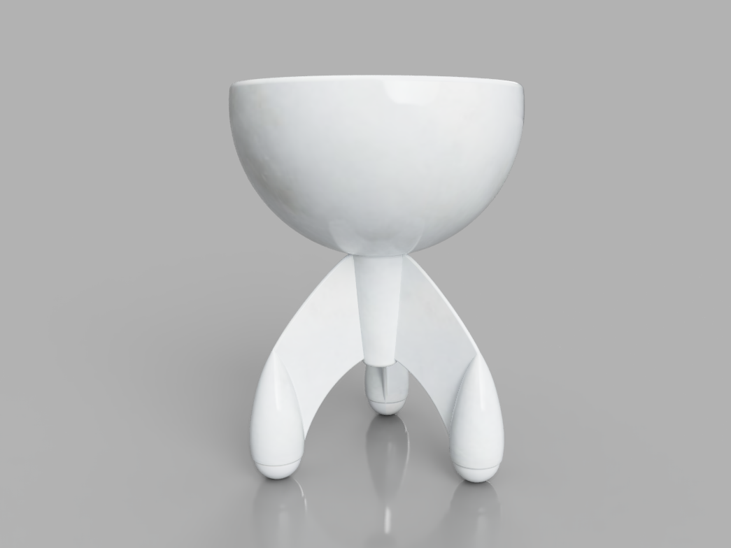 Egg cup rocket