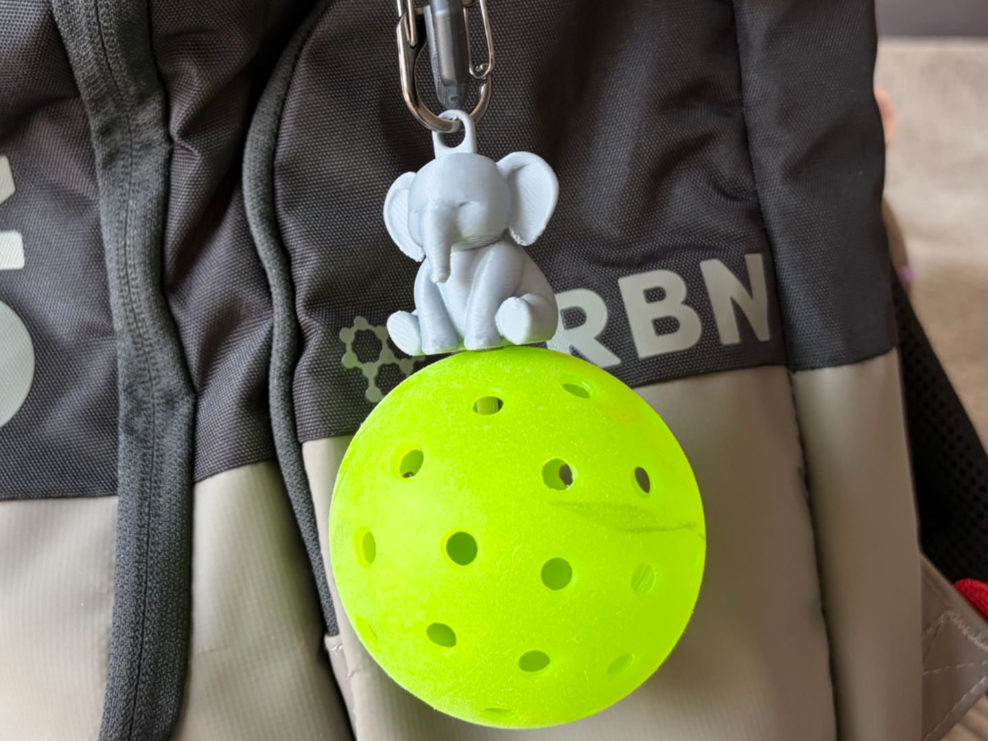 Pickleball Ball Holder - Elephant Bag Clip