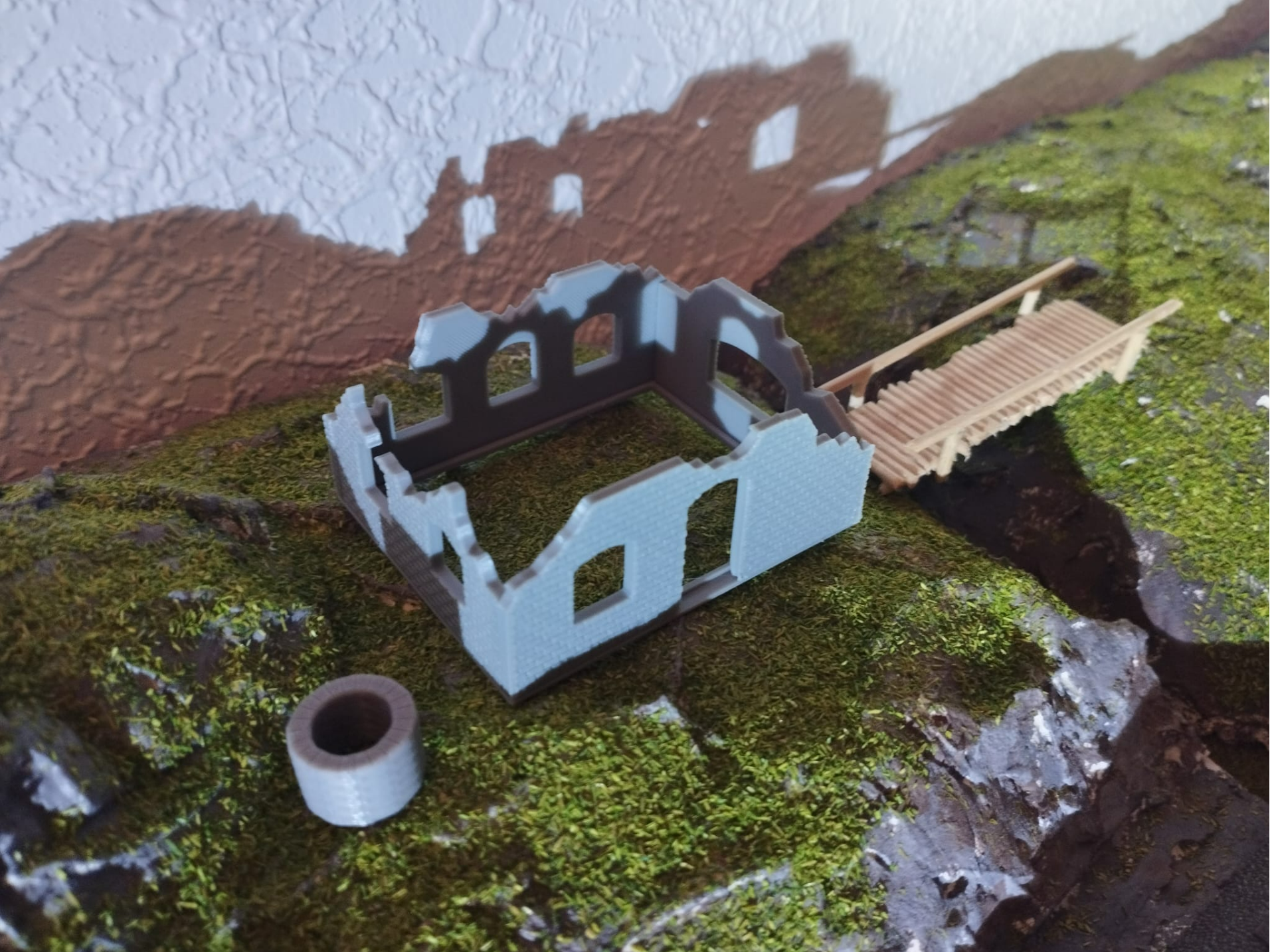 Ruin H0/HO/1:87 model for diorama oder modeltrain
