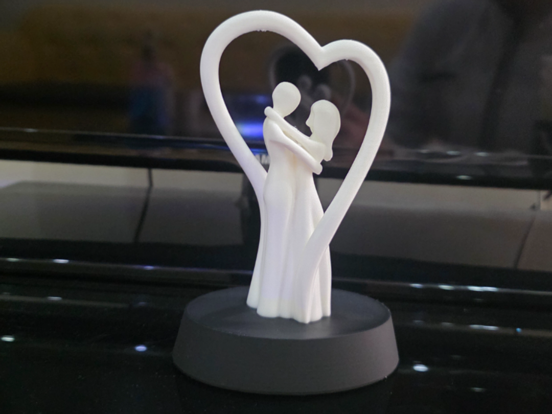 eternal love couple with heart