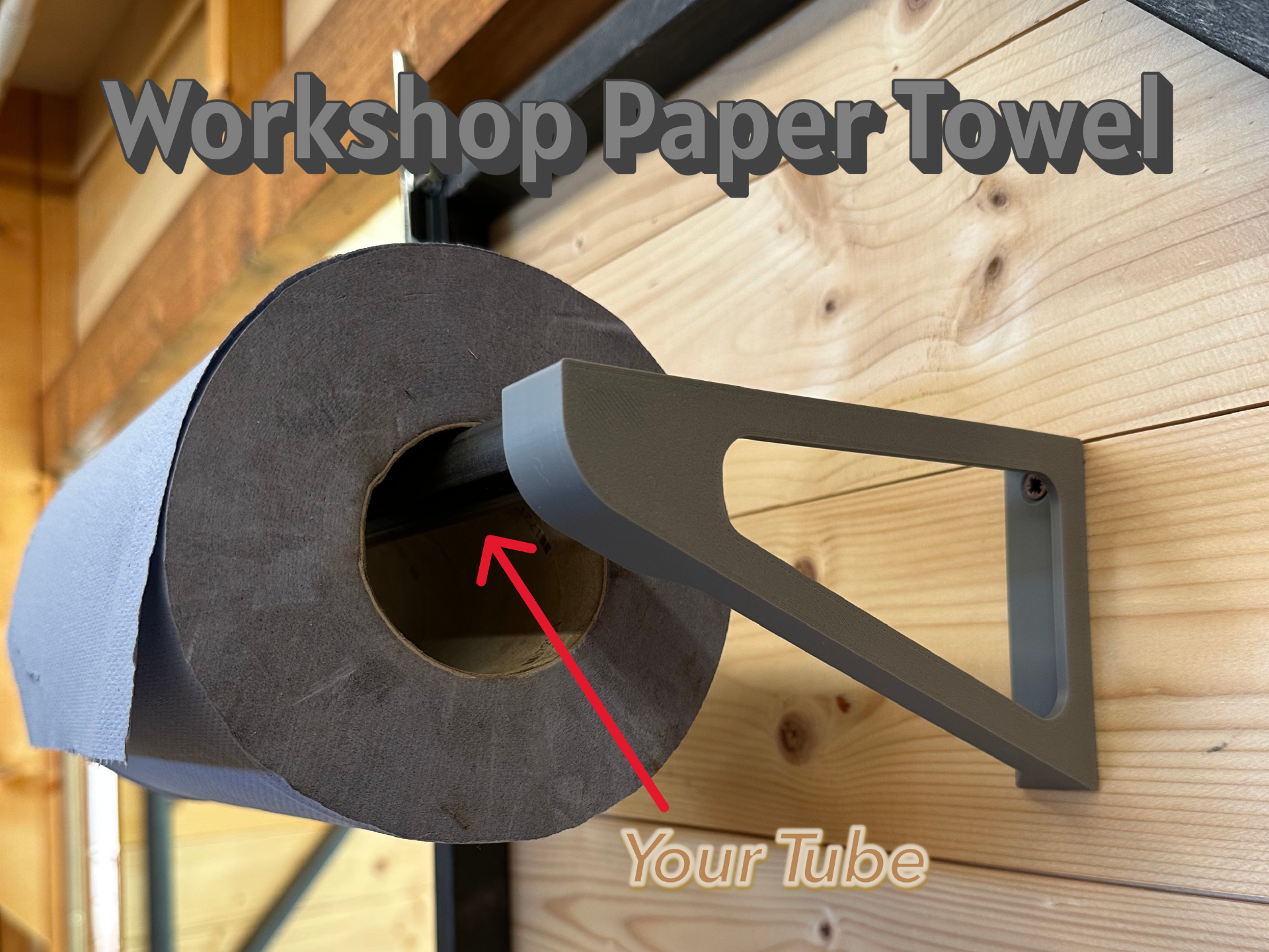 Workshop/Kitchen Paper Towel Roll Holder