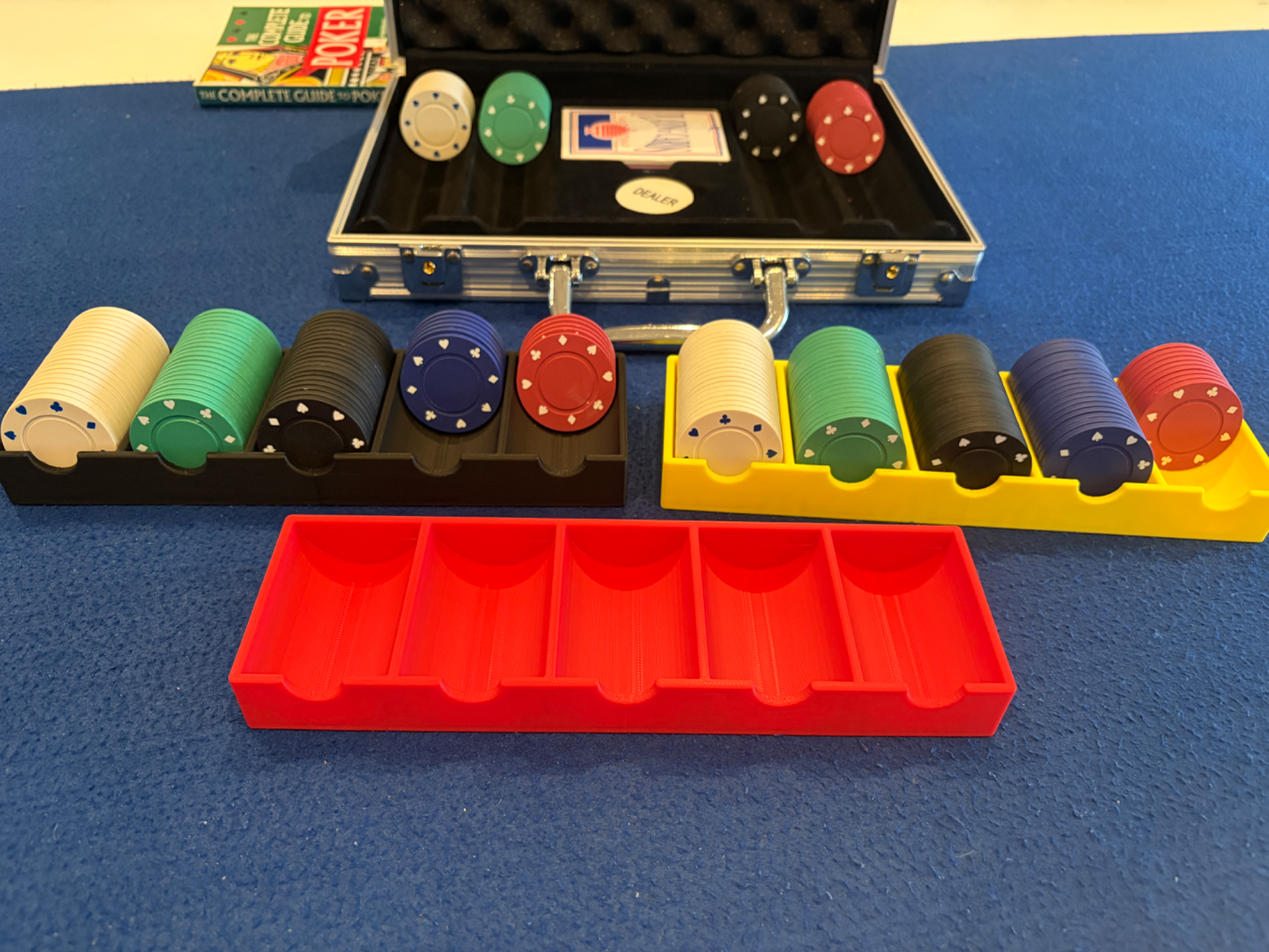 Poker Chip Rack – 5 Row (100 Chips)