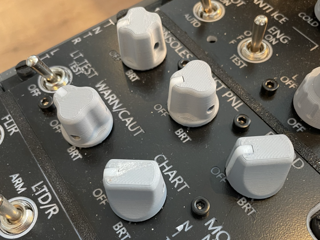 F18 Knobs for simulator