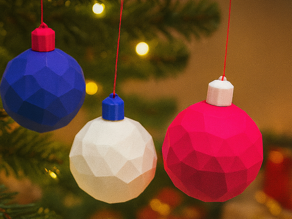 Low-Poly Christmasballs