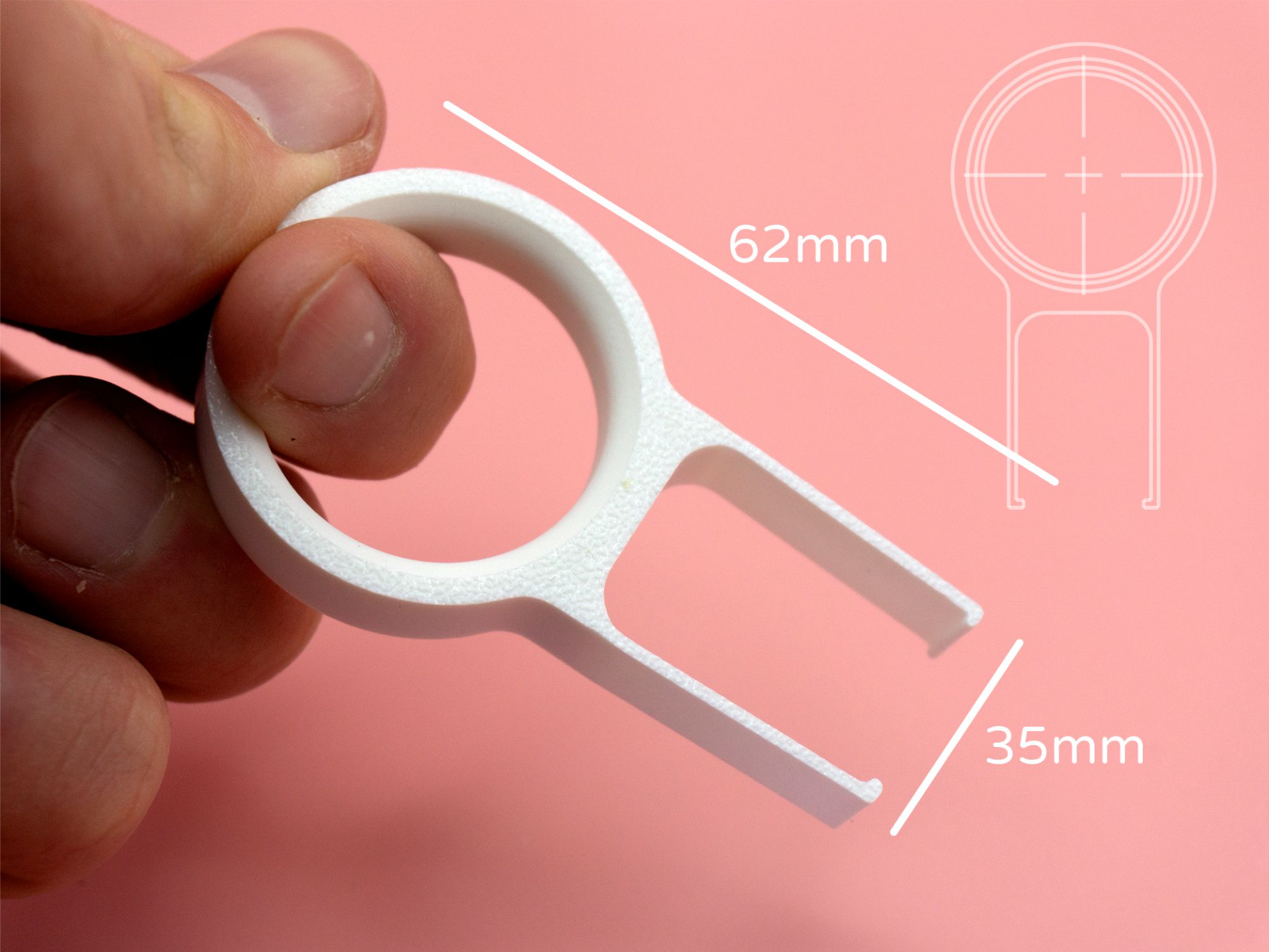 Keycap Puller by Pork3D.com