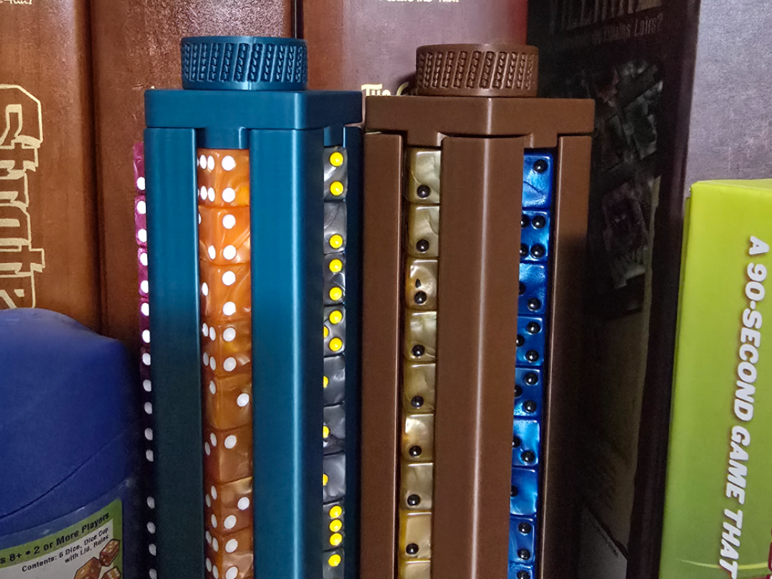 D6 Dice holder x5 - holds 50 D6