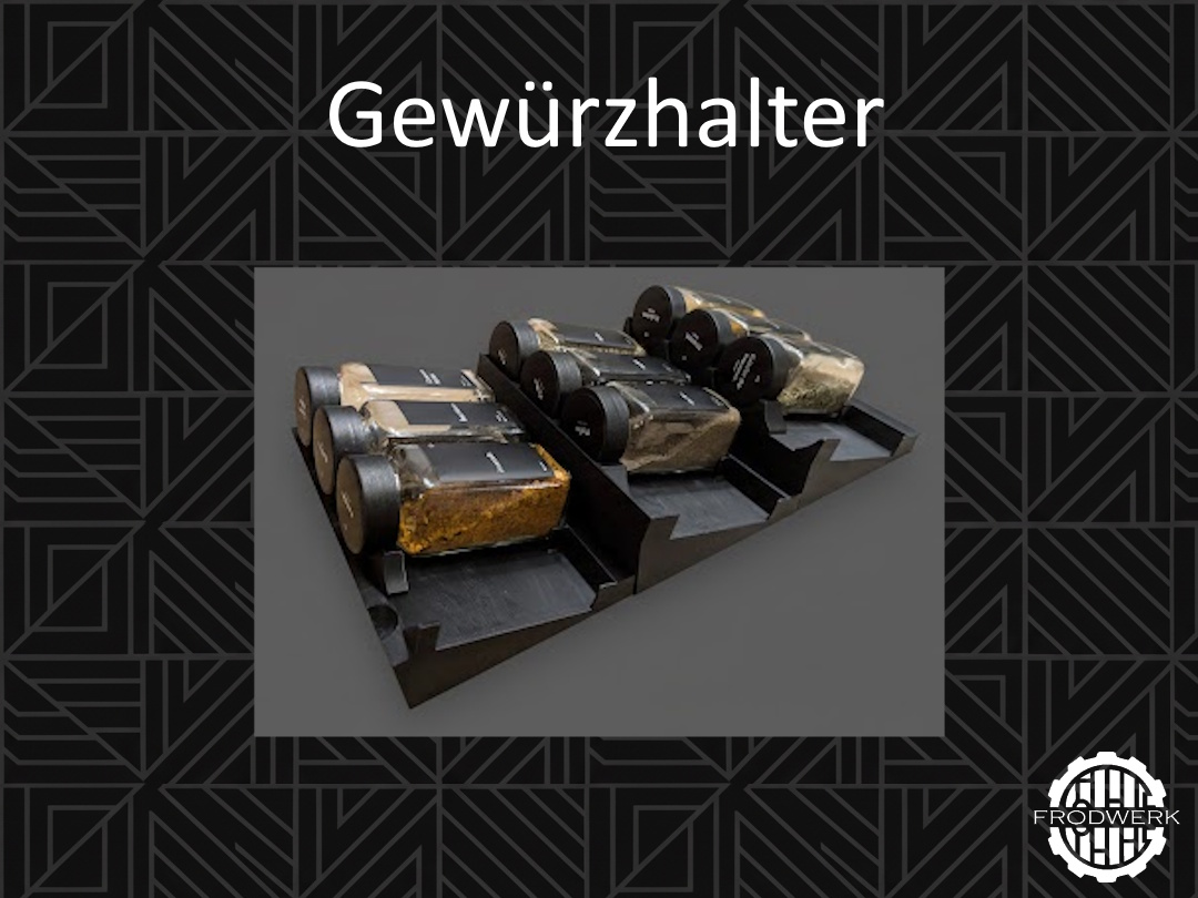 Modularer Gewürzhalter für die Schublade