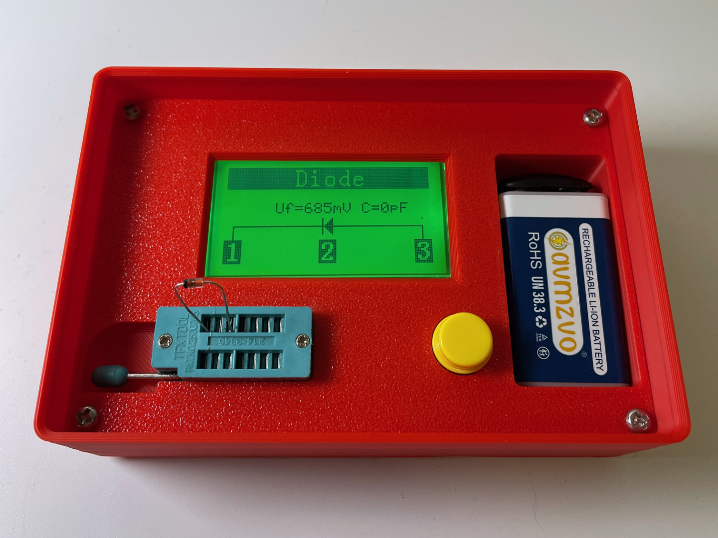 Gridfinity Case for Component Tester 2x3x5