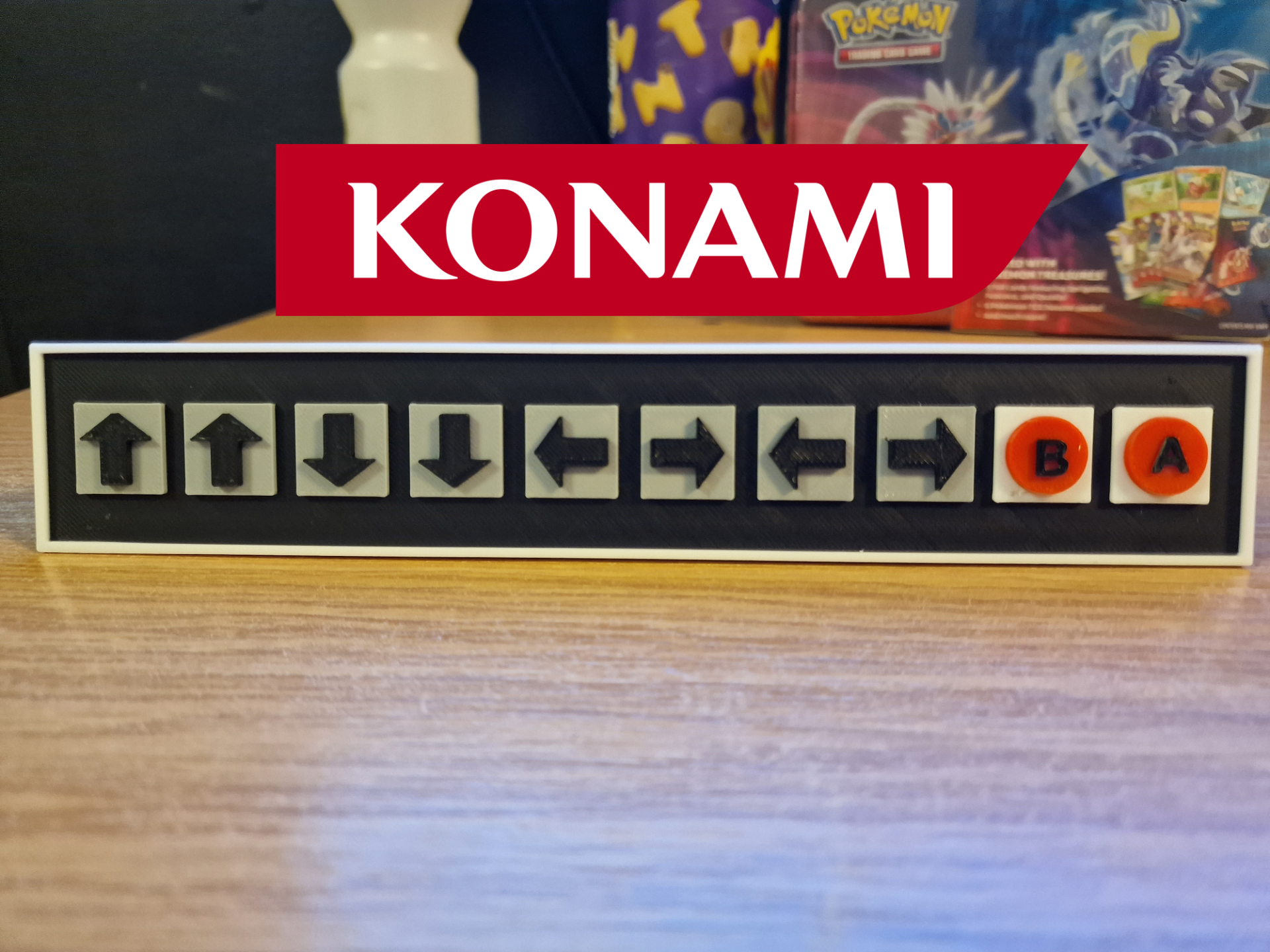 Konami code desk reminder