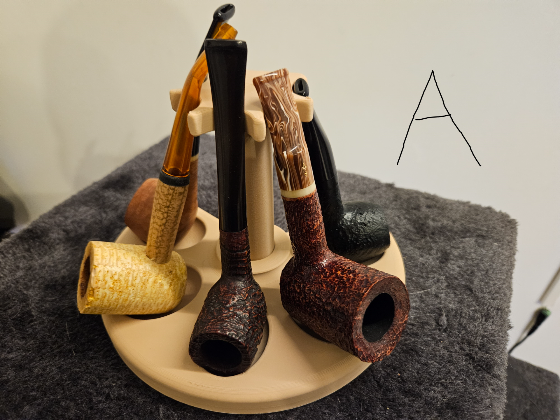 Pipe holder / display / stand / porta pipa