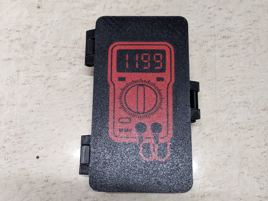 Multimeter Storage Box 1 or 2 Color Lid