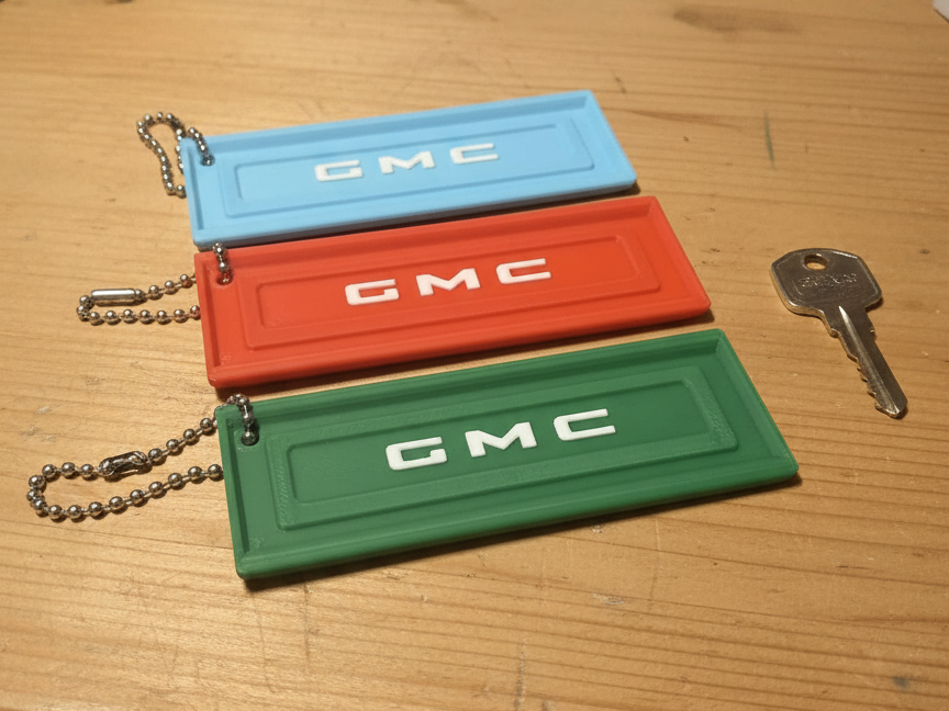 1950s–80s GMC Tailgate Keychain