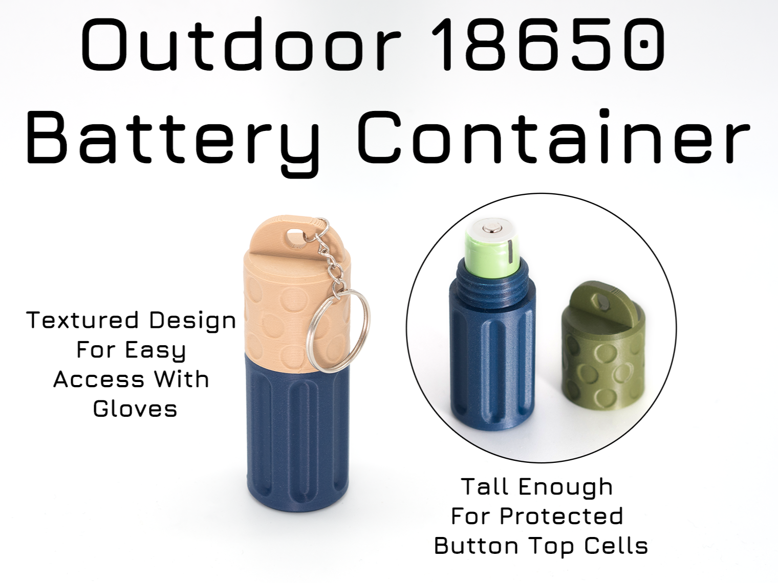 Outdoor 18650 Battery Container