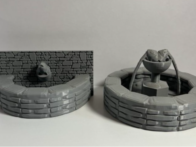 Fish Head Fountain - D&D - Scatter Terrain