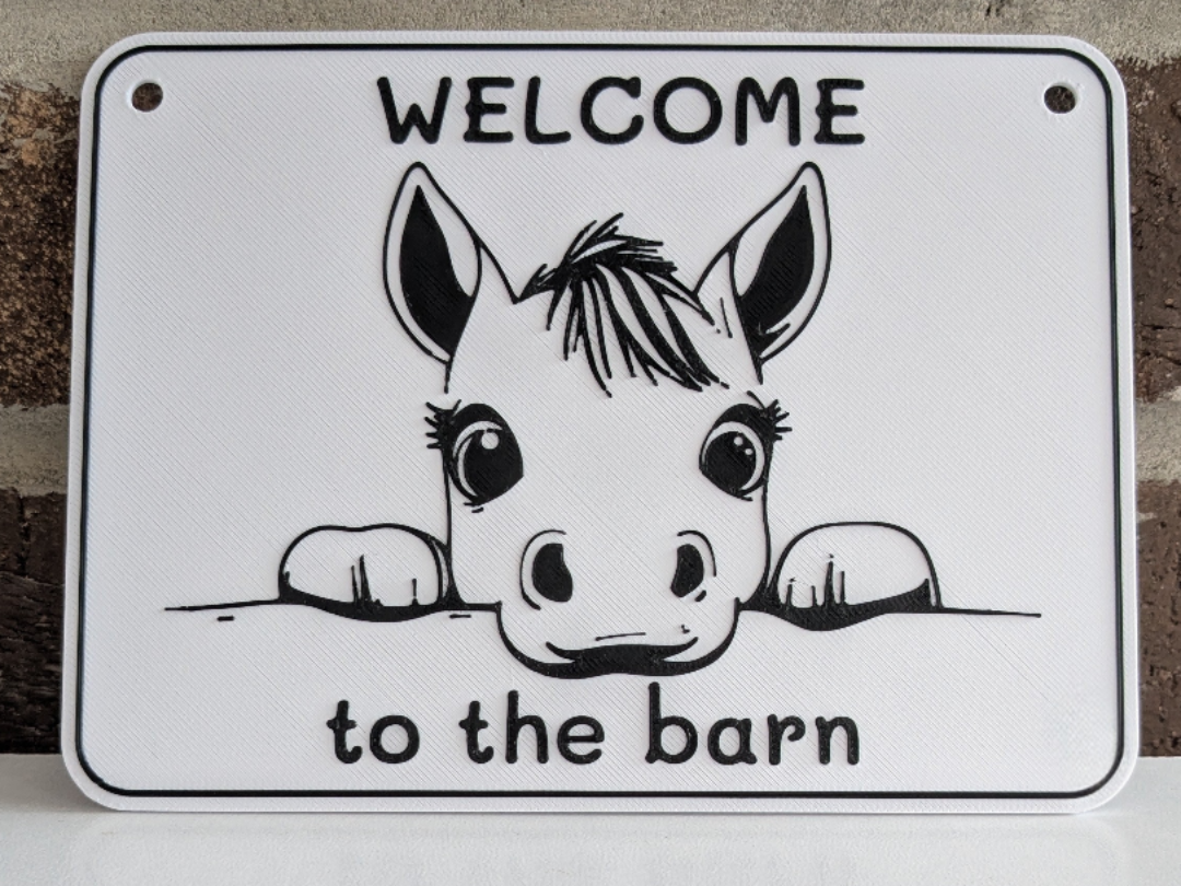 Baby Horse Barn Sign