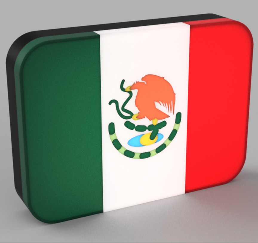 World Flags - Mexico LED Lamp