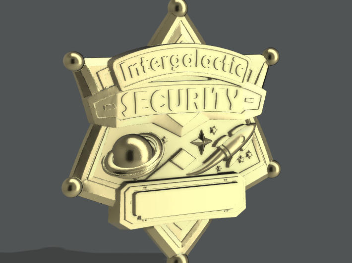 Intergalactic Security Badge-Customizable